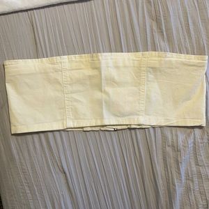 PrettyLittleThing Denim Bandeau Crop Top